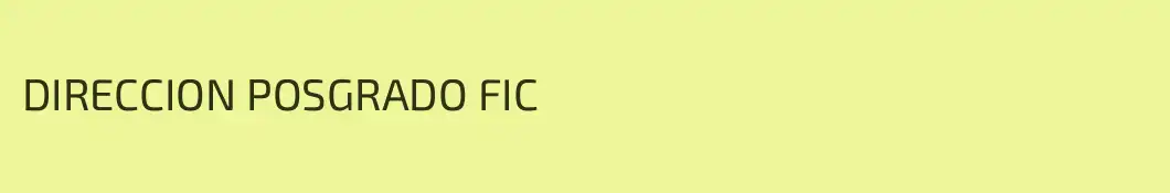 DIRECCION POSGRADO FIC